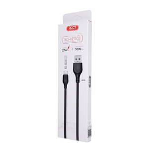 XO NB103 USB–micro-USB-kaapeli, 1,0 m, 2,1 A, valkoinen