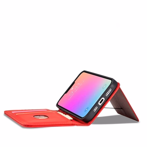 Magneettikorttikotelo iPhone 13 Pro Kotelo kortti lompakko kortinhaltija Punainen