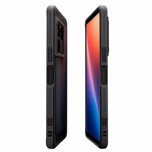 Spigen Rugged Armor -suojakuori mallille Sony Xperia 1 VIII – mattamusta