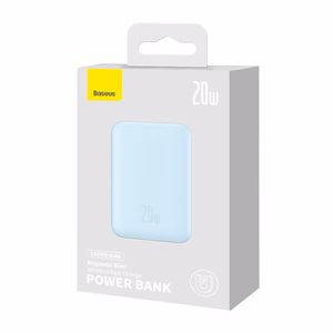 Baseus Magnetic Mini varavirtalähde 10000mAh USB-C 20W MagSafe (sininen)
