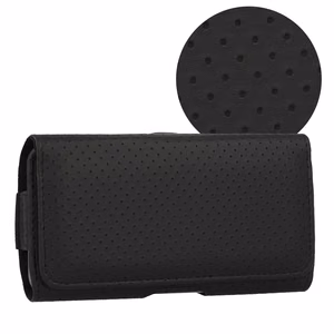 HIT Belt Holster koko XL - Iphone 17 Pro Max/16 Pro Max/Samsung A55 5G/A53/S25/S24 - malli 4 musta - 167x83 mm