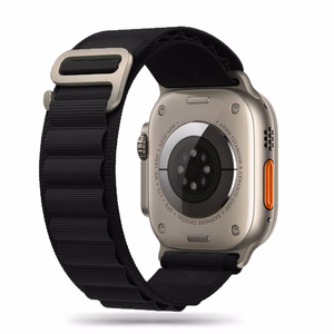 Tech-Protect Nylon Pro ranneke Apple Watch 4/5/6/7/8/9/SE/Ultra 1/2 (42/44/45/49 mm) musta