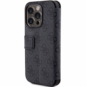 Guess 4G Metal Logo suojakuori iPhone 15 Pro:lle - harmaa