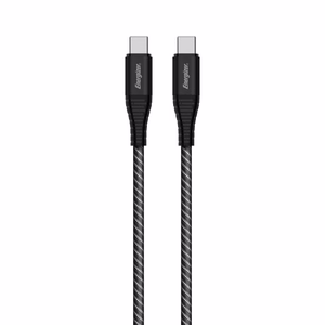 Energizer Ultimate C541CKBK USB-C–USB-C-lataus- ja datakaapeli, 2 m, 100 W, musta