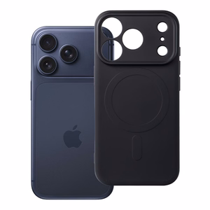 Silikoninen Mag Cover-suojakuori mallille iPhone 17 Pro / 18 Pro, MagSafe-yhteensopiva kameransuojauksella – musta