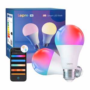 LEPRO B2-2 E27 Wi-Fi LED-lamppu, 1100 lm, 2 kpl