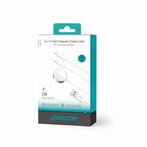 Joyroom S-IW007 3-in-1 kaapeli USB-A magneettinen laturi - Lightning 1.2m - valkoinen