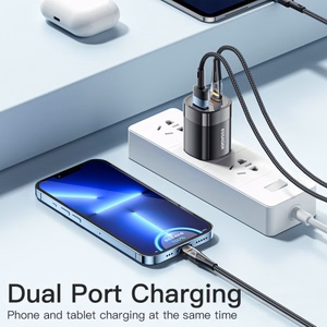 Charger Essager "GaN Ling" Black 33W (PD / QC3.0) with LED display