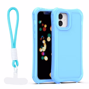 Safepop suojakuori hihnalla iPhone 12 / 12 Pro 6,1" sininen