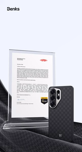 Benks Magnetic Armor Pro Armor Grid Kevlar Case Metal Frame 600D (H048) Samsung Galaxy S26 -puhelimelle musta