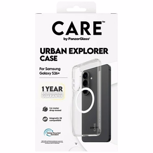 CARE by PanzerGlass Urban Explorer läpinäkyvä suojakuori valkoisella Qi:llä Samsung Galaxy S26+