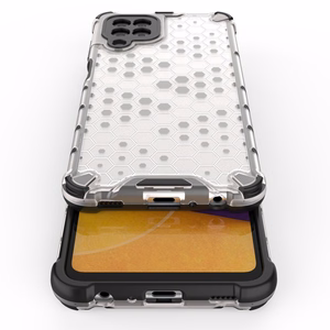 Honeycomb Asia panssari kansi TPU puskuri Samsung Galaxy A22 4G läpinäkyvästä