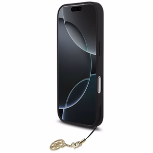 Guess 4G Charms Collection MagSafe Suojakuori iPhone 17 Prolle - musta