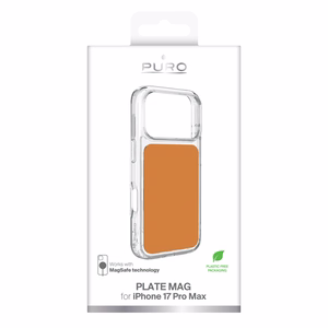 Puro Plate Mag kotelo iPhone 17 Pro Max yhteensopiva MagSafe - oranssi
