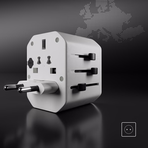 SBS TEADAPTUSBTCUNI USB-C USB-A Universaali Matkasovitin - valkoinen