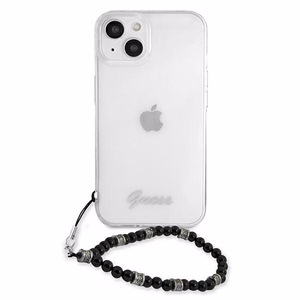 Guess GUHCP13SKPSBK iPhone 13 mini 5.4" läpinäkyvä kovakotelo Musta Pearl