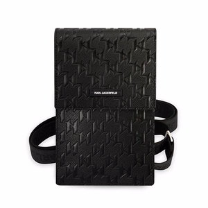 Karl Lagerfeld käsilaukku KLWBSAMSMK musta Monogram Plate