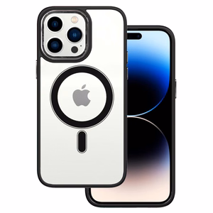 Tel Protect Magnetic Clear Suojakuori iPhone 13 Pro:lle musta