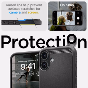 Spigen Rugged Armor Mag MagSafe Suojakuori iPhone 16 6,1 mattamusta