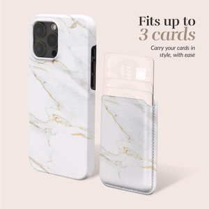 MIO White Marble Magsafe Suojakuori kortinpidikkeellä