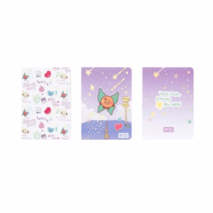 BT21 SHOOKY A6 -muistikirjasetti, 3 kpl