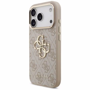 GUESS GUE005597 (4G PU Big Logo) suojakuori laitteelle iPhone 18 Pro Max / 17 Pro Max, väri: vaaleanpunainen