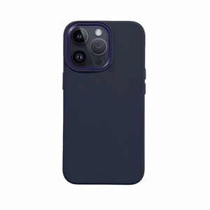 Crong Color Cover LUX Magnetic suojakuori iPhone 15 Pro -laitteelle, MagSafe-yhteensopiva, tummansininen