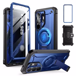 Supcase Unicorn Beetle Pro Mag MagSafe 2-Set Suojakuori Samsung Galaxy S26 Ultralle - Musta ja laivastonsininen