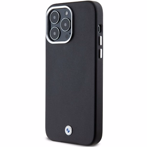 BMW Signature Wrapped Metal MagSafe Suojakuori iPhone 15 Pro Maxille - musta