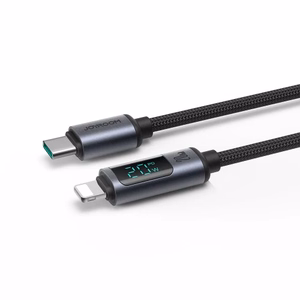 Joyroom Prism Series A16 Lightning / USB-C PD 20W kaapeli 1.2m - musta