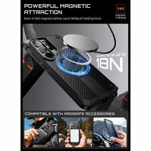 Supcase Unicorn Beetle Pro Mag MagSafe 2-Set Suojakuori Samsung Galaxy S26 Ultralle - Musta