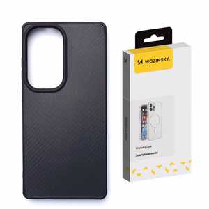 Wozinsky Carbon Fiber Suojakuori MagSafe Samsung Galaxy S25+:lle - musta