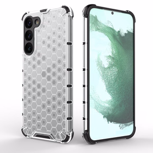 Honeycomb Suojakuori Samsung Galaxy S23+:lle panssaroitu hybridikotelo läpinäkyvä