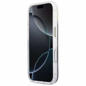 Guess IML Gradient Script Metal MagSafe Suojakuori iPhone 17 Pro Max:lle - Musta