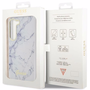 Guess GUHCS23MPCUMAH S23+ S916 valkoinen/valkoinen kovakuori Marble