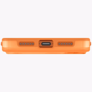 Uniq Clario Magclick lataava suojakuori iPhone 17 Pro:lle - oranssi