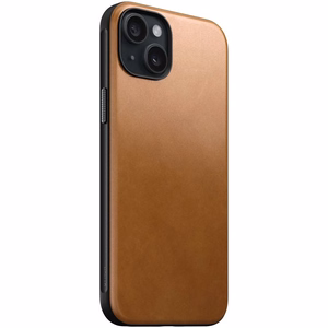 Nomad moderni nahkakuori iPhone 15 Plus 6,7' english tan