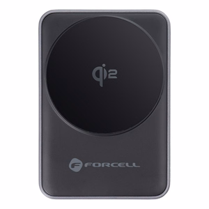 Langaton laturi Forcell F-Energy 3in1 Flex Pro Qi2 yhteensopiva MagSafe-n kanssa (F-05) hopeinen