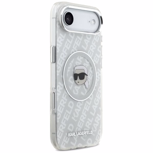 Karl Lagerfeld IML Karl Head Logo MagSafe Suojakuori iPhone Air:lle - Harmaa