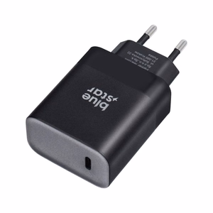 Blue Star USB-C QC4.0 PD 3A 45W seinälaturi USB-C - USB-C -kaapelilla TFB-TC-45WPD, musta