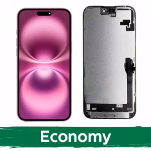 LCD-naytto yhteensopiva iPhone 16 Plus musta (INCELL / Economy) /*Removable IC*/