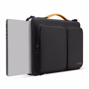 Tech-Protect Defender Bag for 15-16 Laptop - Black and Orange
