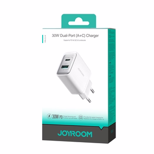 Charger Joyroom (TCF15) (1xUSB-C;1xUSB 3A 30W) white