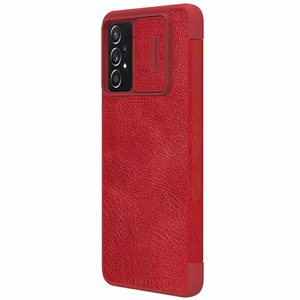 Nillkin Qin nahkainen holsteri tapauksessa Samsung Galaxy A73 punainen