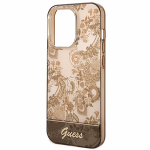 Guess GUHCP14LHGPLHC iPhone 14 Pro 6.1" okra kovakotelo Porcelain kokoelma