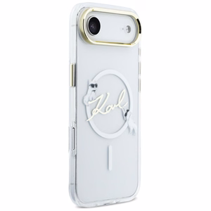 Karl Lagerfeld IML Choupettes Karl Script Logo MagSafe iPhone Air Case - Clear
