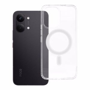 Läpinäkyvä Clear Mag Cover (MID) -suojakuori Poco X8 Pro Max 5G -puhelimelle, MagSafe-yhteensopiva