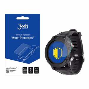 Kruger&Matz Activity Black – 3mk Watch Protection FlexibleGlass älykellon näytönsuoja