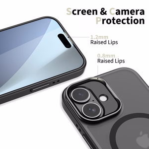 Tech-Protect MagStand MagSafe Suojakuori iPhone 17:lle - Matta Musta