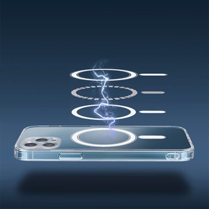 Anti Shock 1,5 mm Mag -suojakuori iPhone 11 läpinäkyvä kamerasuojalla